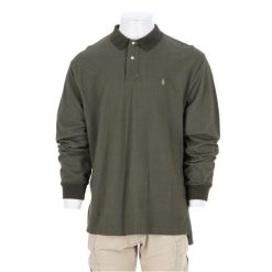 Second life - Koszulka Polo Ralph Lauren męska z długim rękawem - Jak nowy. Zielone koszulki męskie z długim rękawem Ralph Lauren, l, z materiału. Za 127.76 zł.
