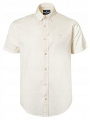 Lniano-Bawełniana Koszula Męska - Pako Jeans - Kolor Kości Słoniowej. Białe koszule męskie Pako Jeans, l, bez wzorów, z bawełny, bez kołnierzyka, bez ramiączek. Za 199.00 zł.