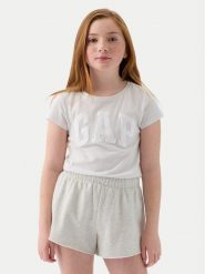Gap T-Shirt 885666 Écru Regular Fit. Koszulki dziewczęce GAP, bez wzorów, z bawełny, bez ramiączek. Za 39.99 zł.