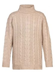 Herrlicher Sweter "Rogan" w kolorze beżowym rozmiar: L. Brązowe swetry męskie Herrlicher, l, bez wzorów, ze splotem, bez kołnierzyka. Za 304.99 zł.