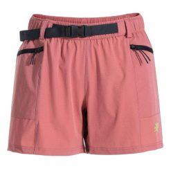 Spodenki turystyczne z paskiem damskie Joma Explorer V. Czerwone szorty damskie Joma, bez wzorów, z materiału, klasyczne, z standardowym stanem. Za 105.50 zł.