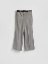 Spodnie w pepitkę - wielobarwny. Spodnie materiałowe damskie Reserved, bez wzorów, z tkaniny. Za 159.99 zł.