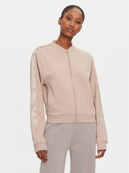 Boss Bluza Cosmo 50527301 Beżowy Regular Fit. Brązowe bluzy bez kaptura damskie Boss, l, z bawełny. Za 289.99 zł.