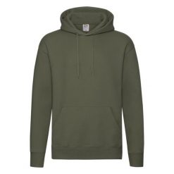 Męska Bluza Z Kapturem Premium. Zielone bluzy z kapturem męskie Fruit of the Loom, m. Za 111.99 zł.