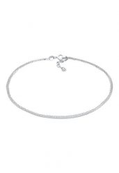 Elli Damski łańcuszek wenecki Basic Layer Summer regulowany w srebrze 925 Sterling Silver Bransoletki na nogę 1 ct. Szare bransoletki damskie Elli, srebrne. Za 177.64 zł.