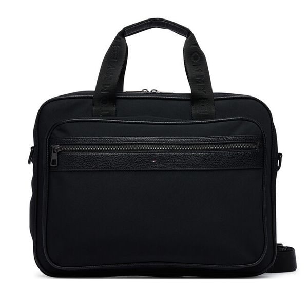 Torba na laptopa Tommy Hilfiger. Czarne torby na laptopa damskie Tommy Hilfiger, bez wzorów. Za 529.99 zł.