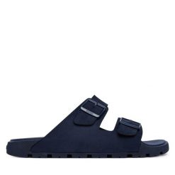 Klapki BOSS. Niebieskie klapki i japonki męskie Boss. Za 449.99 zł.