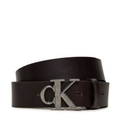 Pasek Męski Calvin Klein Jeans. Brązowe paski męskie Calvin Klein Jeans, bez wzorów, z jeansu. Za 139.99 zł.