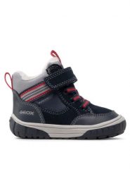 Geox Śniegowce B Omar B.Wpf A B262DA 022ME C0735 M Granatowy. Niebieskie buty zimowe chłopięce Geox, ze skóry, bez zapięcia. Za 299.99 zł.