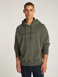 TOMMY JEANS Bluza w kolorze khaki rozmiar: XL. Brązowe bluzy z kapturem męskie Tommy Jeans, xl, z bawełny. Za 289.88 zł.