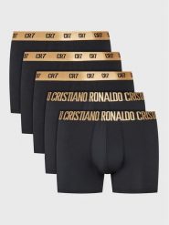 Cristiano Ronaldo CR7 Komplet 5 par bokserek Basic 8123-49 Czarny. Czarne bokserki męskie Cristiano Ronaldo CR7, bez wzorów, z syntetyku. Za 179.99 zł.
