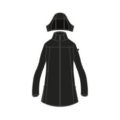 Damska kurtka softshell CMP. Czarne kurtki softshell damskie CMP, bez wzorów, z materiału, z kapturem. Za 539.40 zł.
