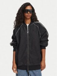 Adidas Kurtka jeansowa Sst KQ6471 Czarny Oversize. Czarne kurtki damskie Adidas, s, bez wzorów, z bawełny, bez kaptura. Za 399.99 zł.