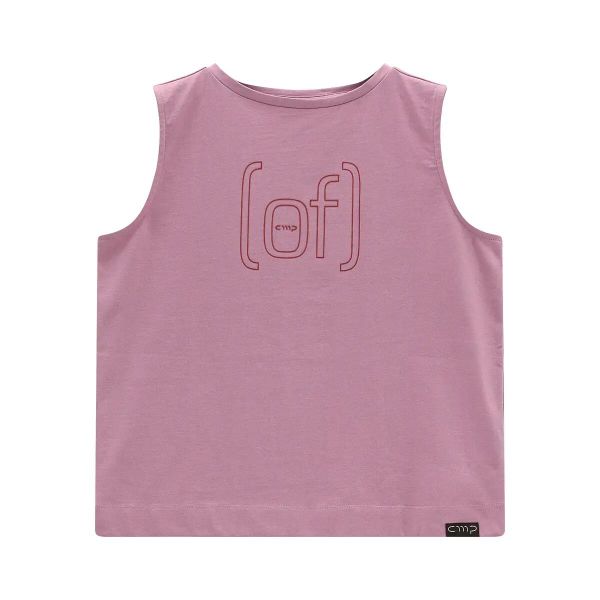 Damski tank top CMP. Czerwone topy sportowe damskie CMP, l, bez wzorów, z materiału, bez ramiączek. Za 163.50 zł.