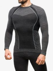 Bluza termoaktywna męska La Sportiva Wool70 Tech Longsleeve. Szare bluzy bez kaptura męskie La Sportiva, m, z materiału. Za 466.39 zł.