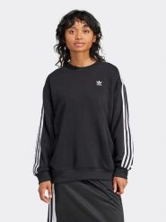 Adidas Bluza w kolorze czarnym rozmiar: L. Czarne bluzy bez kaptura damskie Adidas, l, z bawełny. Za 175.67 zł.
