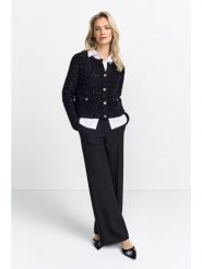 Rich & Royal Kardigan w kolorze czarnym rozmiar: S. Czarne kardigany damskie Rich & Royal, s, bez wzorów, prążkowane. Za 313.32 zł.