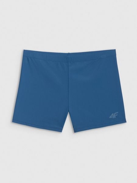 4F Kąpielówki męskie - turkusowe S. Niebieskie kąpielówki męskie 4f, m, bez wzorów, z elastanu, do pływania. W wyprzedaży za 39.99 zł.