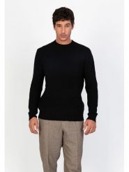 Perfect Cashmere Kaszmirowy sweter "Aidan" w kolorze czarnym rozmiar: XXL. Czarne swetry męskie Perfect Cashmere, xxl, bez wzorów, z kaszmiru, bez kołnierzyka. Za 377.74 zł.