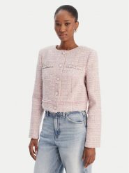 Guess Marynarka W6RL54 WJ632 Różowy Regular Fit. Czerwone marynarki i żakiety damskie Guess, xxl, z aplikacjami, z syntetyku. Za 699.99 zł.