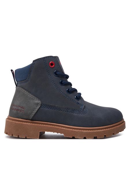 Original Marines Trapery DEA0092BC Granatowy. Niebieskie buty zimowe chłopięce Original Marines, ze skóry. Za 189.99 zł.