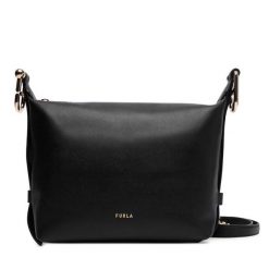 Torebka Furla. Czarne listonoszki damskie Furla, bez wzorów, bez dodatków. Za 1,199.00 zł.