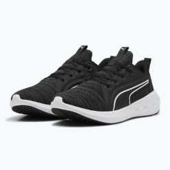 Buty do biegania PUMA Softride Carson Knit. Czarne obuwie do biegania damskie Puma. Za 209.99 zł.