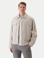 BOSS Kurtka skórzana Johot 50552130 Szary Regular Fit. Szare kurtki męskie Boss, m, bez wzorów, ze skóry, bez kaptura. Za 2,199.00 zł.