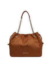 Valentino Torebka Maxi VBS9U701 Brązowy. Brązowe torebki klasyczne damskie Valentino, bez wzorów, ze skóry, bez dodatków. Za 719.99 zł.