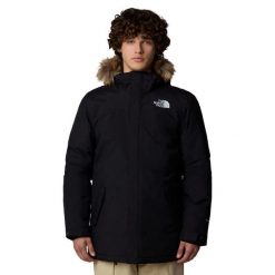 Kurtka turystyczna męska The North Face M Recycled Zaneck Jacket. Czarne kurtki męskie The North Face, m, bez wzorów, z puchu, bez kaptura. Za 1,208.00 zł.