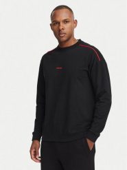 HUGO Bluza Noah 50566160 Czarny Regular Fit. Czarne bluzy bez kaptura męskie Hugo, l, z bawełny. Za 379.99 zł.