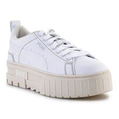 Buty Puma Mayze Infuse W 384974-01 białe. Białe buty sportowe na co dzień damskie bez wzorów, z gumy. Za 744.13 zł.