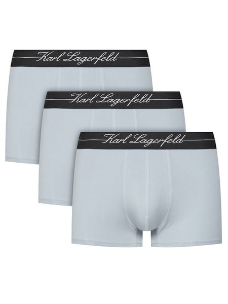 KARL LAGERFELD Komplet bokserek A1M47089 Błękitny. Niebieskie bokserki męskie Karl Lagerfeld, bez wzorów, z lyocellu. Za 149.99 zł.