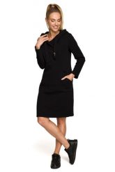 Sukienka sportowa jak długa bluza z kapturem czarna bawełna premium. Czarne bluzy sportowe damskie MOE, s, z bawełny. Za 359.00 zł.
