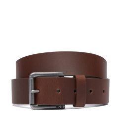 Pasek BOSS. Brązowe paski męskie Boss, bez wzorów. Za 229.99 zł.
