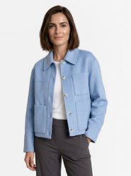 Opus Damska kurtka wełniana - Hella Kobiety niebieski jednolity, M. Niebieskie kurtki damskie Opus, m, bez wzorów, z wełny, bez kaptura. Za 649.95 zł.