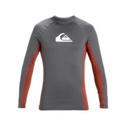 Koszulka surfingowa z długim rękawem UPF 50 dla Mężczyzn EVERYDAY Czarny. Czarne koszulki męskie z długim rękawem Quiksilver, m, z elastanu. Za 159.99 zł.