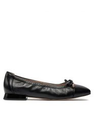 Caprice Baleriny 9-22104-42 Czarny. Czarne baleriny damskie Caprice, bez wzorów, ze skóry, bez obcasa. Za 166.99 zł.