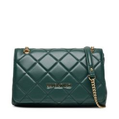 Torebka Valentino. Zielone torebki klasyczne damskie Valentino, bez wzorów, wizytowe, bez kołnierzyka, bez ramiączek. Za 489.99 zł.