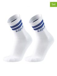 Replay Underwear Skarpety (2 pary) w kolorze białym rozmiar: 39-42. Białe skarpetki męskie Replay Underwear, bez wzorów, ze splotem. Za 26.99 zł.