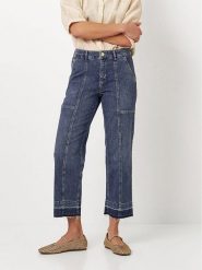 Toni Dżinsy - Wide Leg fit - w kolorze granatowym rozmiar: W42. Niebieskie jeansy damskie Toni, z podwyższonym stanem. Za 195.99 zł.