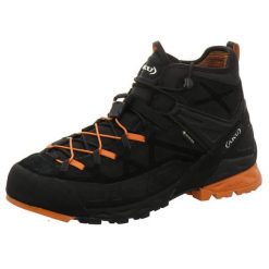 Buty trekkingowe męskie Aku Rock Dfs Mid Gtx. Czarne buty trekkingowe męskie Aku, z materiału, bez zapięcia, trekkingowe. Za 921.00 zł.
