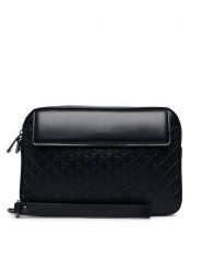 Calvin Klein Saszetka Refined Emblem Mix Pouch W/ Hand LV04D1369G Czarny. Czarne saszetki męskie CALVIN KLEIN, ze skóry. Za 369.99 zł.
