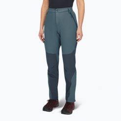 Spodnie shell damskie Rab Torque Mountain Short. Niebieskie spodnie dresowe damskie RAB, bez wzorów. Za 489.99 zł.