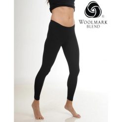 Bielizna termoaktywna Woolona Merino - legginsy damskie. Czarna bielizna termoaktywna damska WOOLONA, l, bez wzorów. W wyprzedaży za 171.00 zł.
