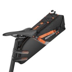 Torba rowerowa ROCKBROS 10 L – Wodoodporna, Duża Pojemność. Czarne torebki klasyczne damskie ROCKBROS, bez wzorów, z materiału, duże, bez dodatków. Za 184.16 zł.