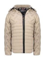 Geographical Norway Kurtka pikowana "Burator" w kolorze beżowym rozmiar: 3XL. Brązowe kurtki męskie Geographical Norway, xl, bez wzorów, bez kaptura. Za 246.53 zł.