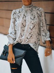 LA Angels Bluzka w kolorze brązowo-kremowym rozmiar: XL. Brązowe bluzki damskie LA Angels, xl, bez wzorów, bez kołnierzyka, bez ramiączek. Za 100.52 zł.