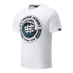 Koszulka EXTREME HOBBY męska bawełniana T-shirt EXTREME HOBBY WAVE. Białe t-shirty męskie EXTREME HOBBY, m, bez wzorów, z bawełny, bez kołnierzyka. Za 129.00 zł.