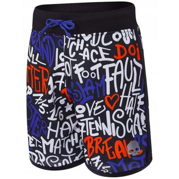 Spodenki tenisowe męskie Hydrogen Graffiti Tech Shorts. Czarne szorty męskie HYDROGEN, bez wzorów, sportowe. Za 249.00 zł.